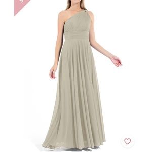 Azazie Charlize Bridesmaid Dress Size 12 - Taupe